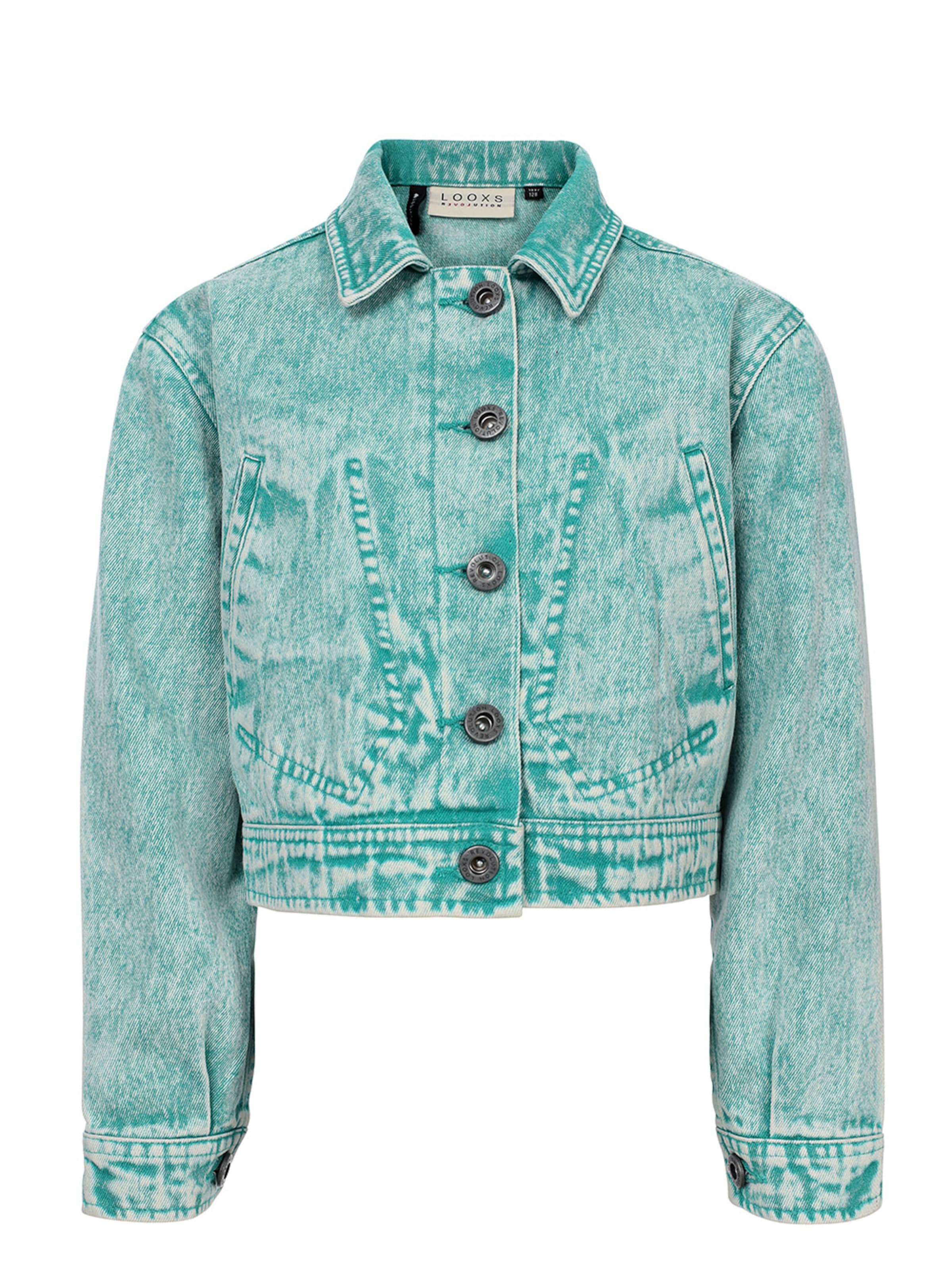 Looxs Revolution Tussenjas in Blauw: voorkant