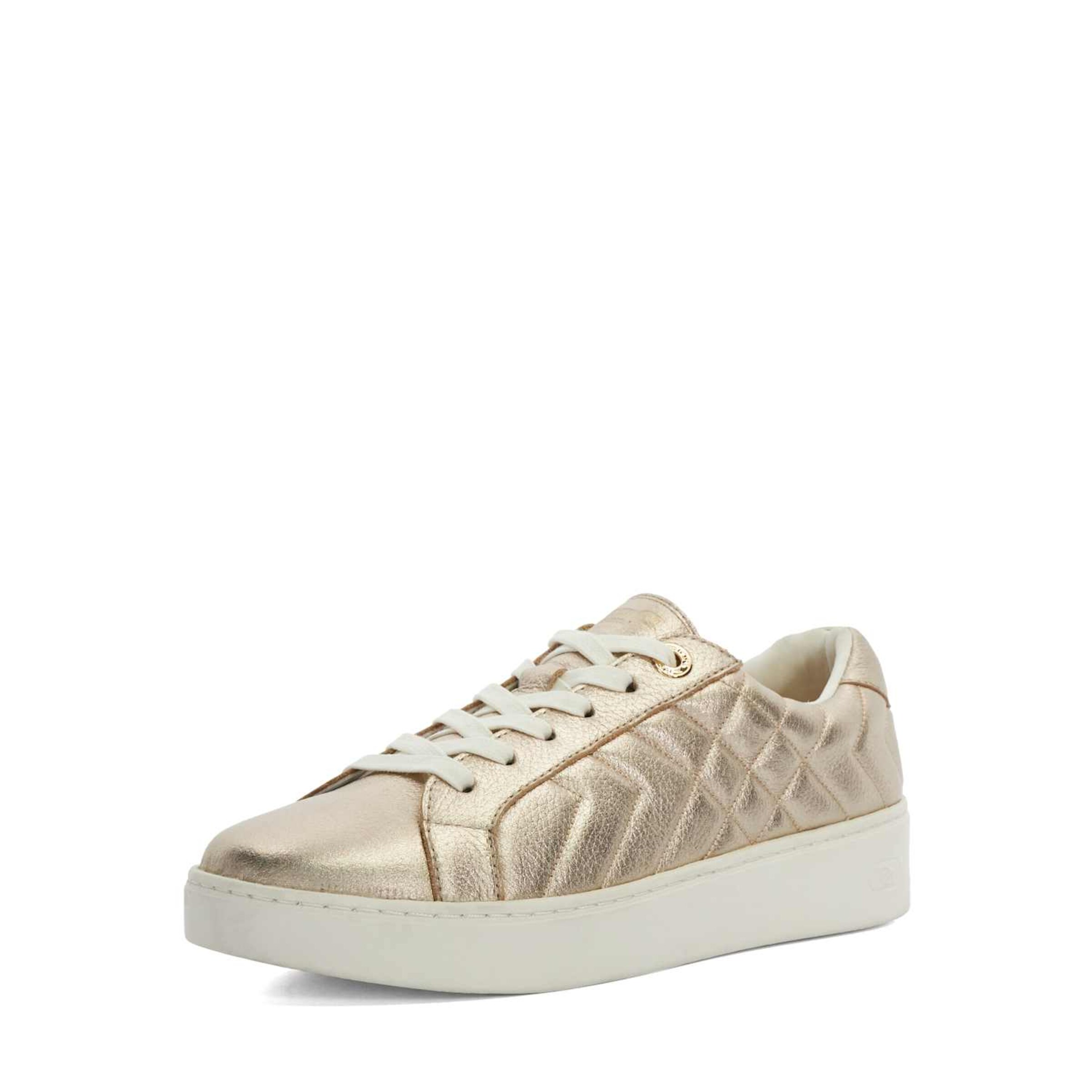 Baskets basses 'Egent' Dune LONDON en or : devant