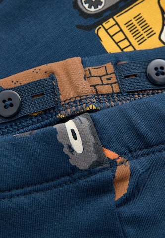 Lindex Skinny Leggings 'Construction vehicle' i blå