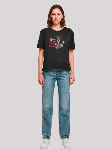 T-shirt 'Anti Valentinstag Roses are red' F4NT4STIC en noir