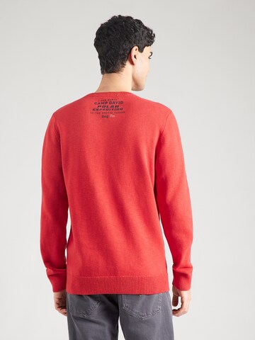 CAMP DAVID Pullover in Rot