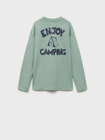 MANGO KIDS Shirt 'CAMPING' in Grün