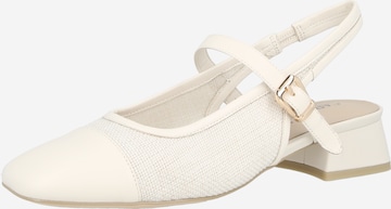 CAPRICE - Sapatos abertos atrás em bege: frente