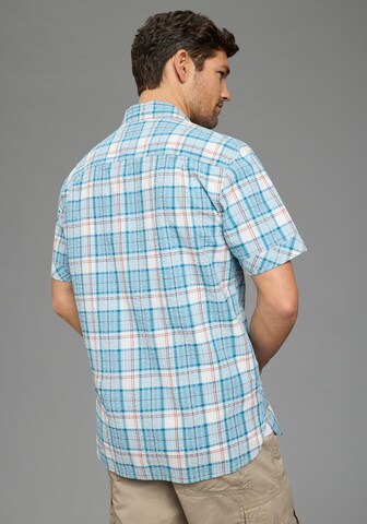 Man's World Comfort Fit Hemd in Blau