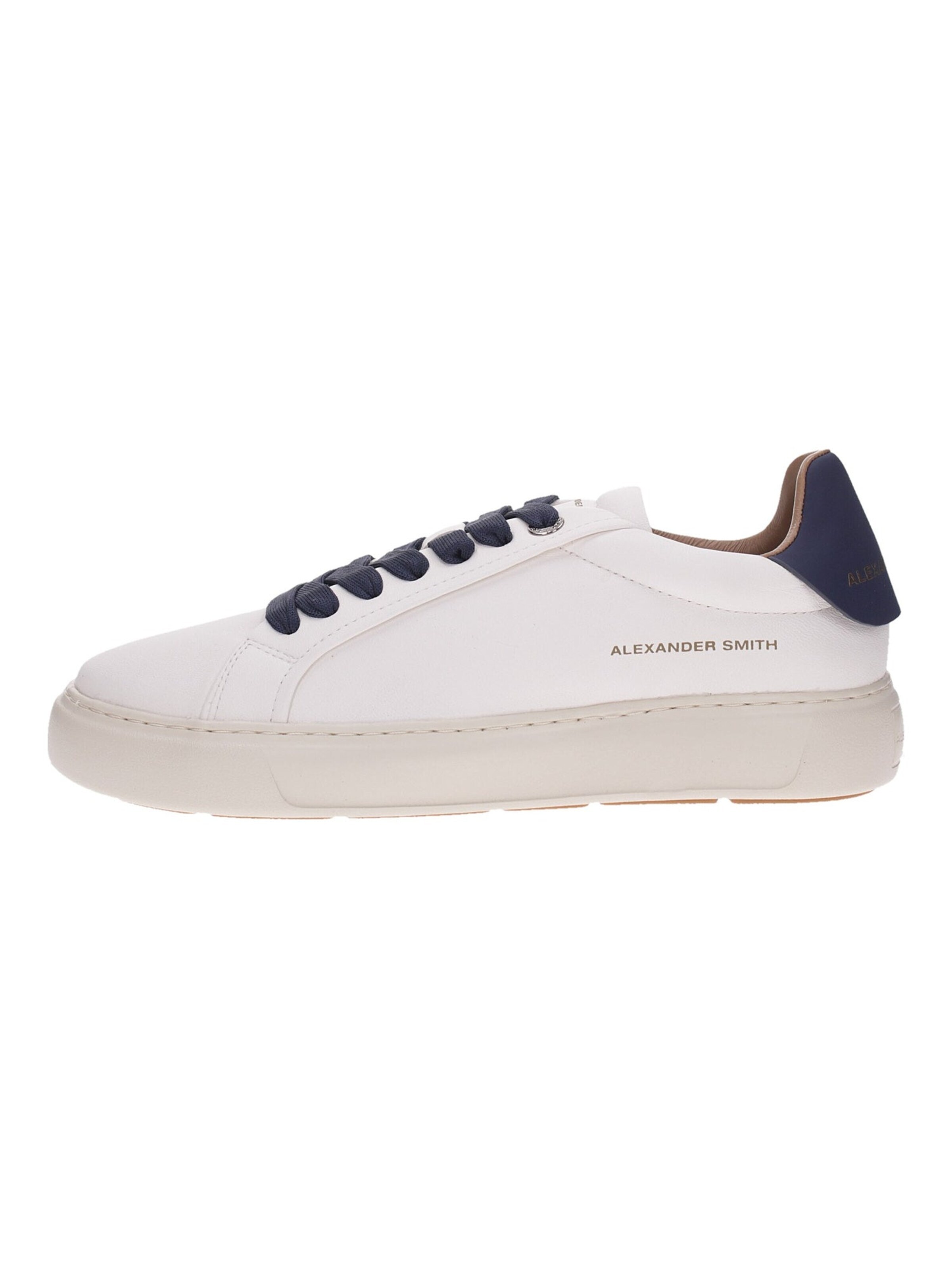 Sneaker bassa 'Soho' di Alexander Smith in bianco: frontale