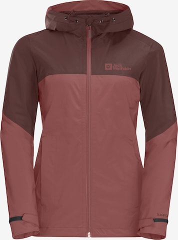 JACK WOLFSKIN Outdoor Jacket 'Weiltal 2L' in Red: front