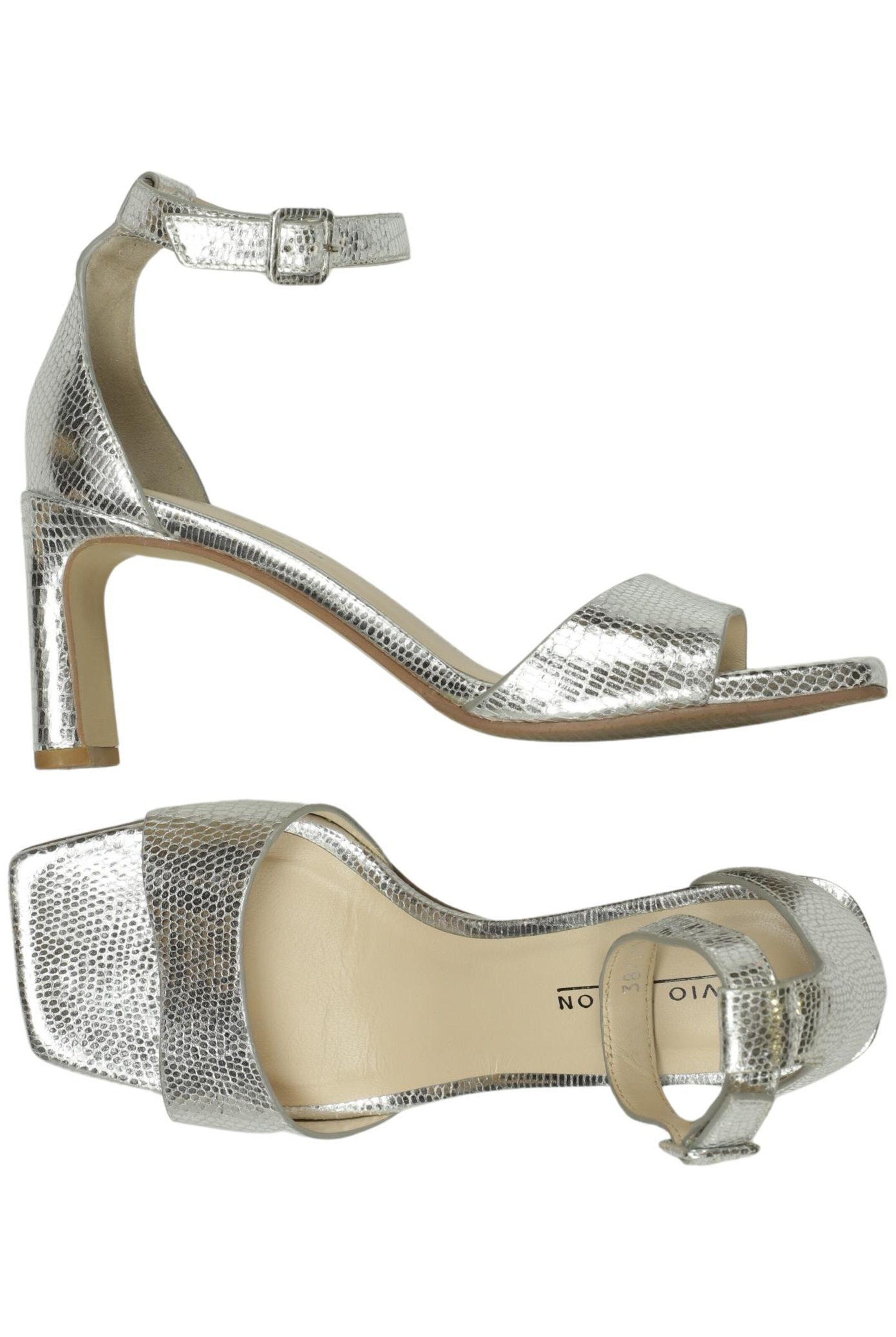 Elvio Zanon Sandals & High-Heeled Sandals in 38 in Silver: front