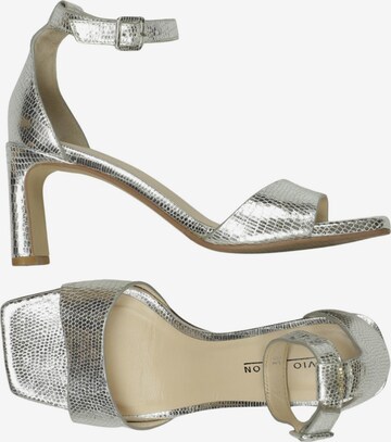 Elvio Zanon Sandalen 38 in Silber: Vorderseite