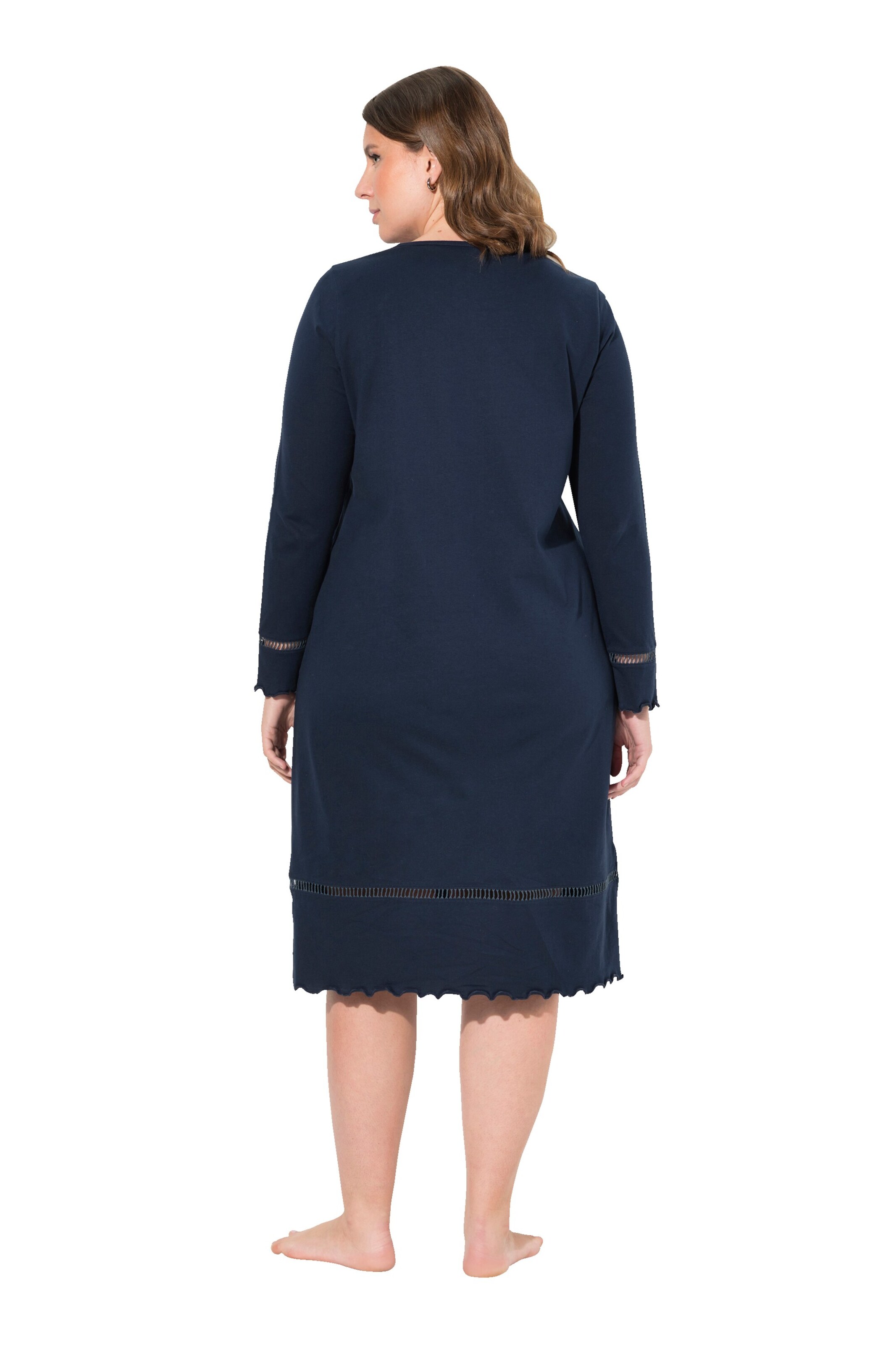 Ulla Popken Nachthemd in Blauw