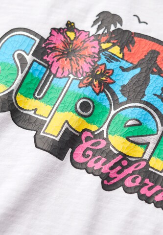 Superdry Tričko 'Cali' - Biela