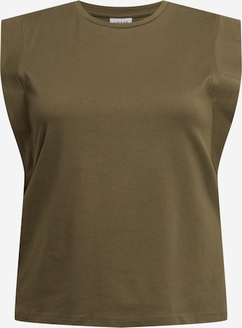 Vero Moda Curve Shirt 'PLACE' in Green: front