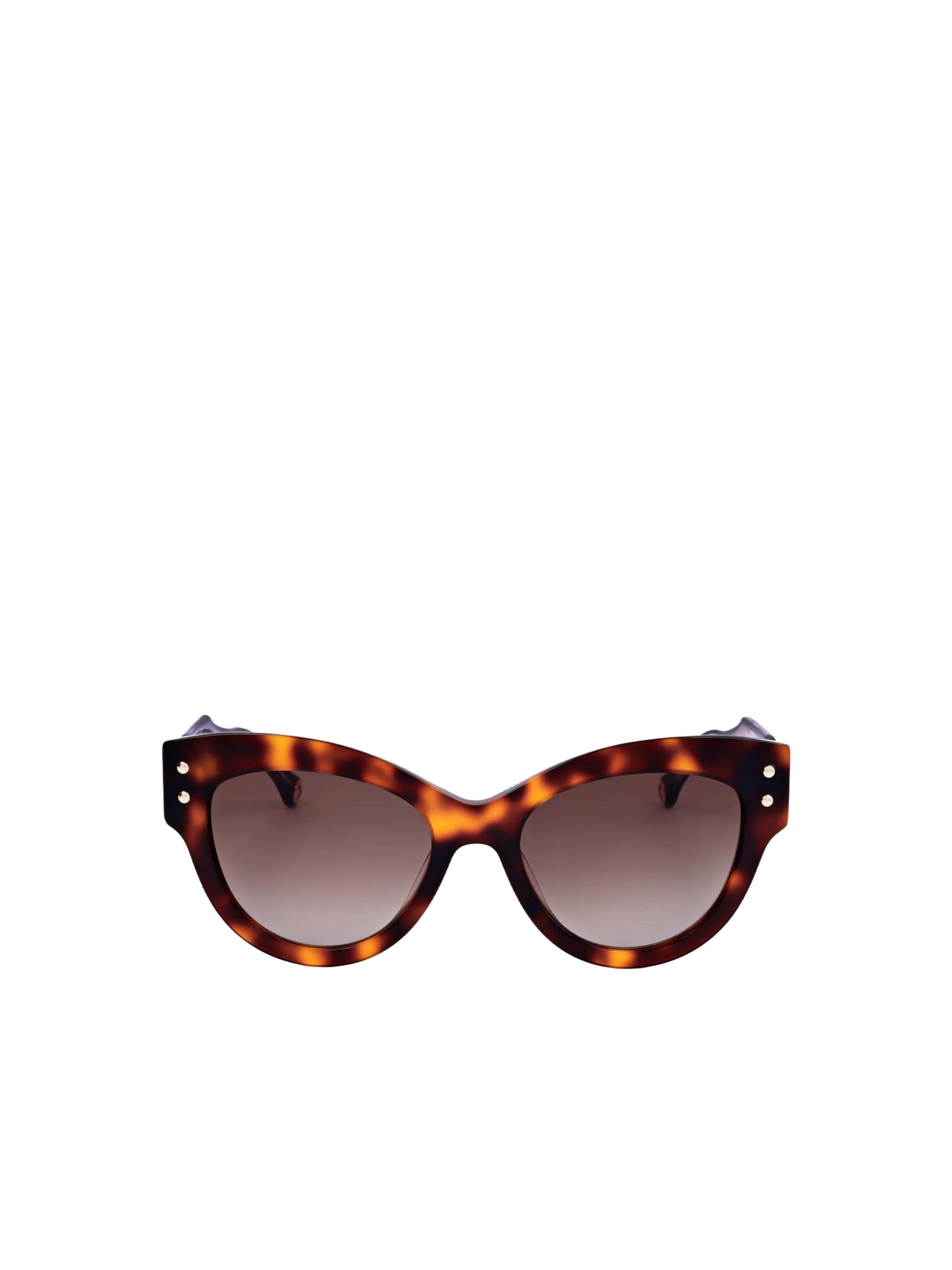 Carolina Herrera Zonnebril '0009/S' in Bruin: voorkant