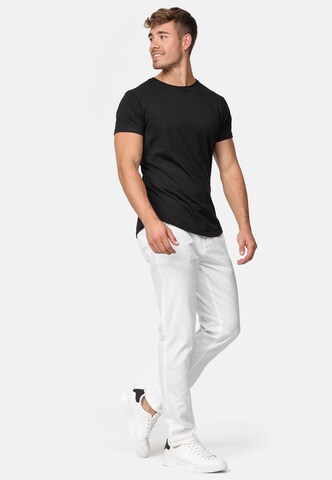 INDICODE JEANS Regular Trousers 'Haverfiel' in White