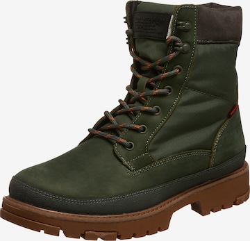 LEVI'S Lace-Up Boots 'Torsten' in Green: front