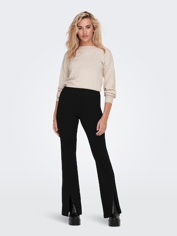 évasé Pantalon 'FIONA' ONLY en noir