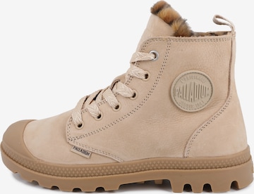 Palladium Nauhanilkkurit 'PAMPA' värissä beige: etupuoli