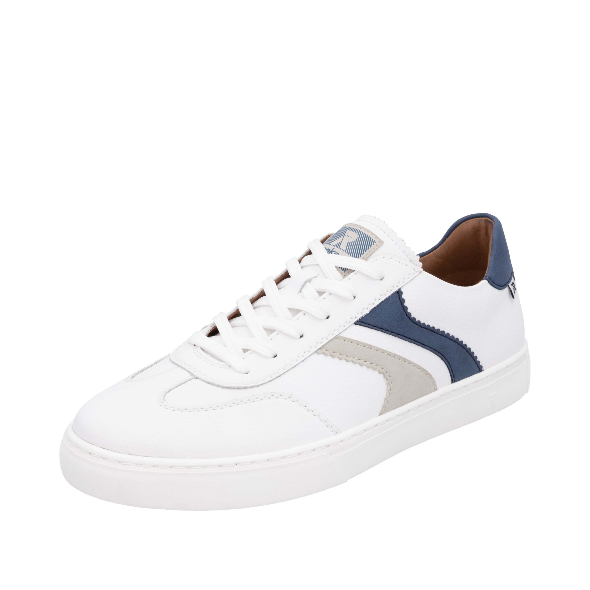 Rieker Sport Baskets basses en nude / bleu foncé / blanc, Vue avec produit
