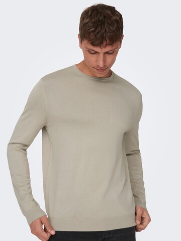 Pull-over Only & Sons en beige