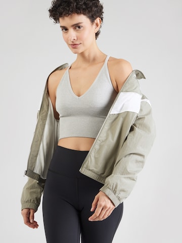 Aim'n Bustier Sport-BH in Grau: Vorderseite