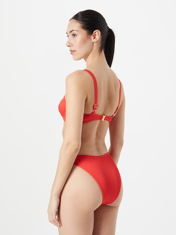 Nasty Gal Balkonet Bikini | rdeča barva