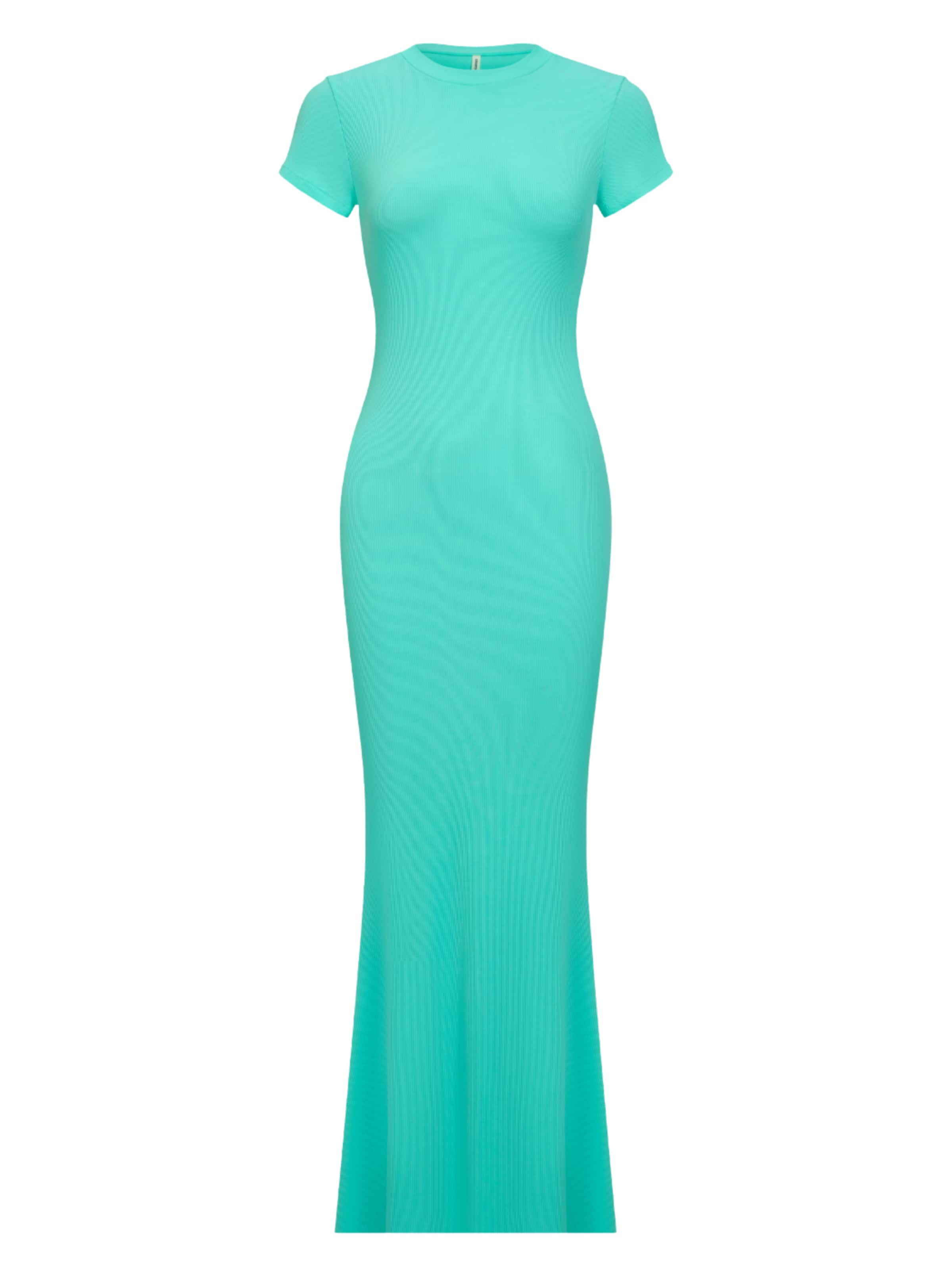 cfab (formerly creamy fabrics) - Vestido 'Ribbed T-Shirt Maxikleid' en verde: frente