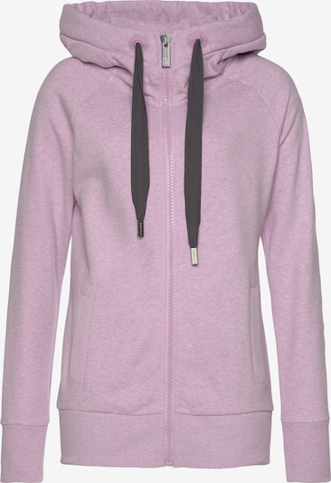 Elbsand Zip-Up Hoodie in Pastel pink / Black, Item view