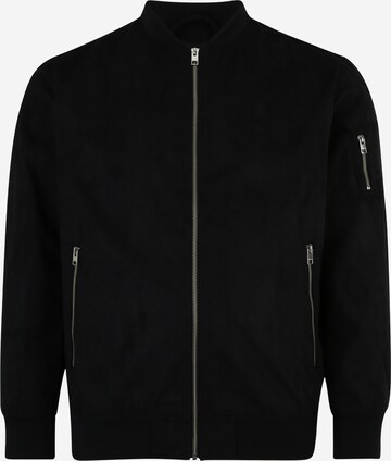 Jack & Jones Plus Overgangsjakke 'ROCKY' i sort: forside