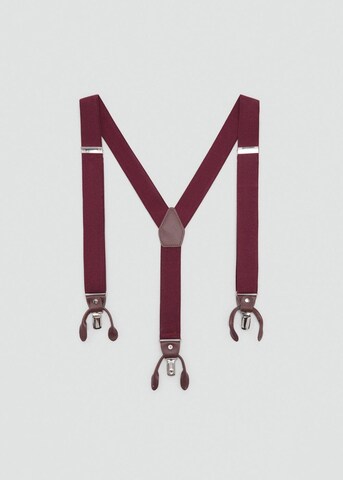 MANGO MAN Suspenders in Red