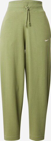 Nike Sportswear Broek 'PHNX FLC' in Groen: voorkant