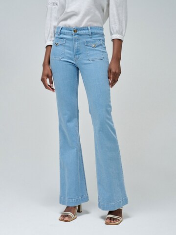 évasé Jean 'Destiny' Salsa Jeans en bleu : devant