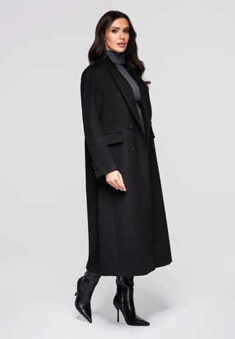 Ombre Tussenmantel in Zwart