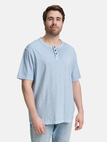 TOM TAILOR Men + Shirt in Blauw: voorkant