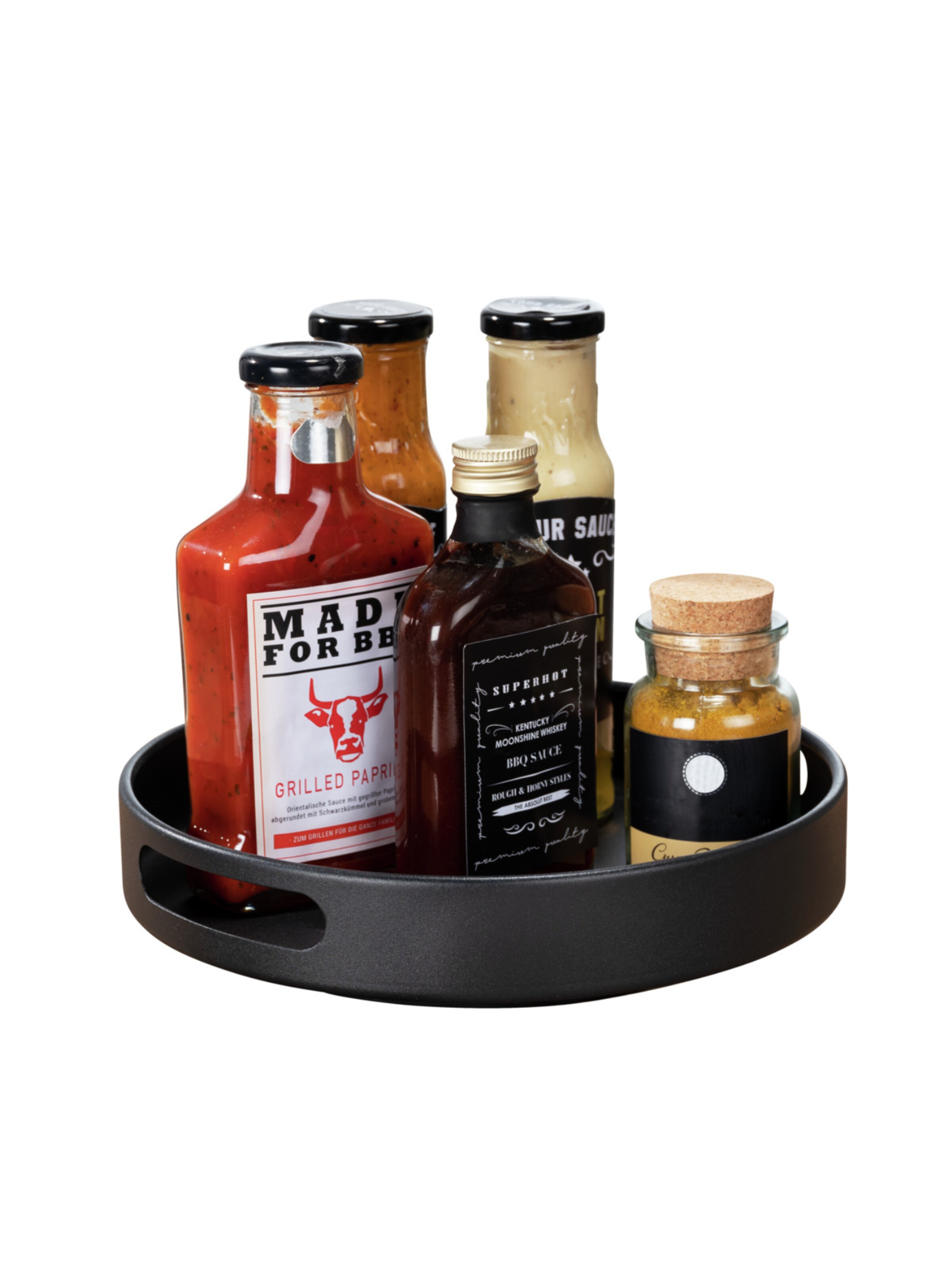 Wenko Tray 'Susie' in Black: front