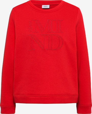 CECIL Sweatshirt in Orange: Vorderseite
