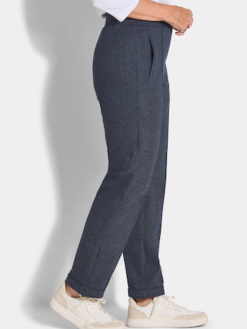 Regular Pantalon à plis 'Carla' Goldner en bleu