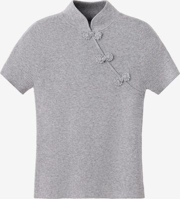 Pull-over 'SHOOU' MANGO en gris : devant