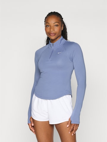 NIKE Sportief sweatshirt 'TEMPO SWSH HBR' in Blauw