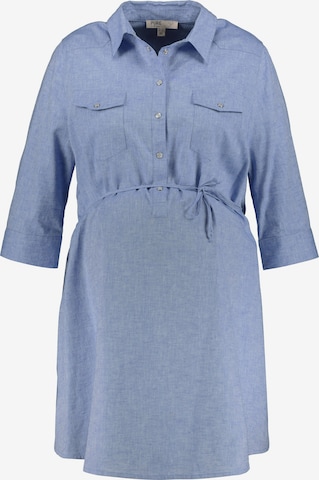 Ulla Popken Blouse in Blauw: voorkant