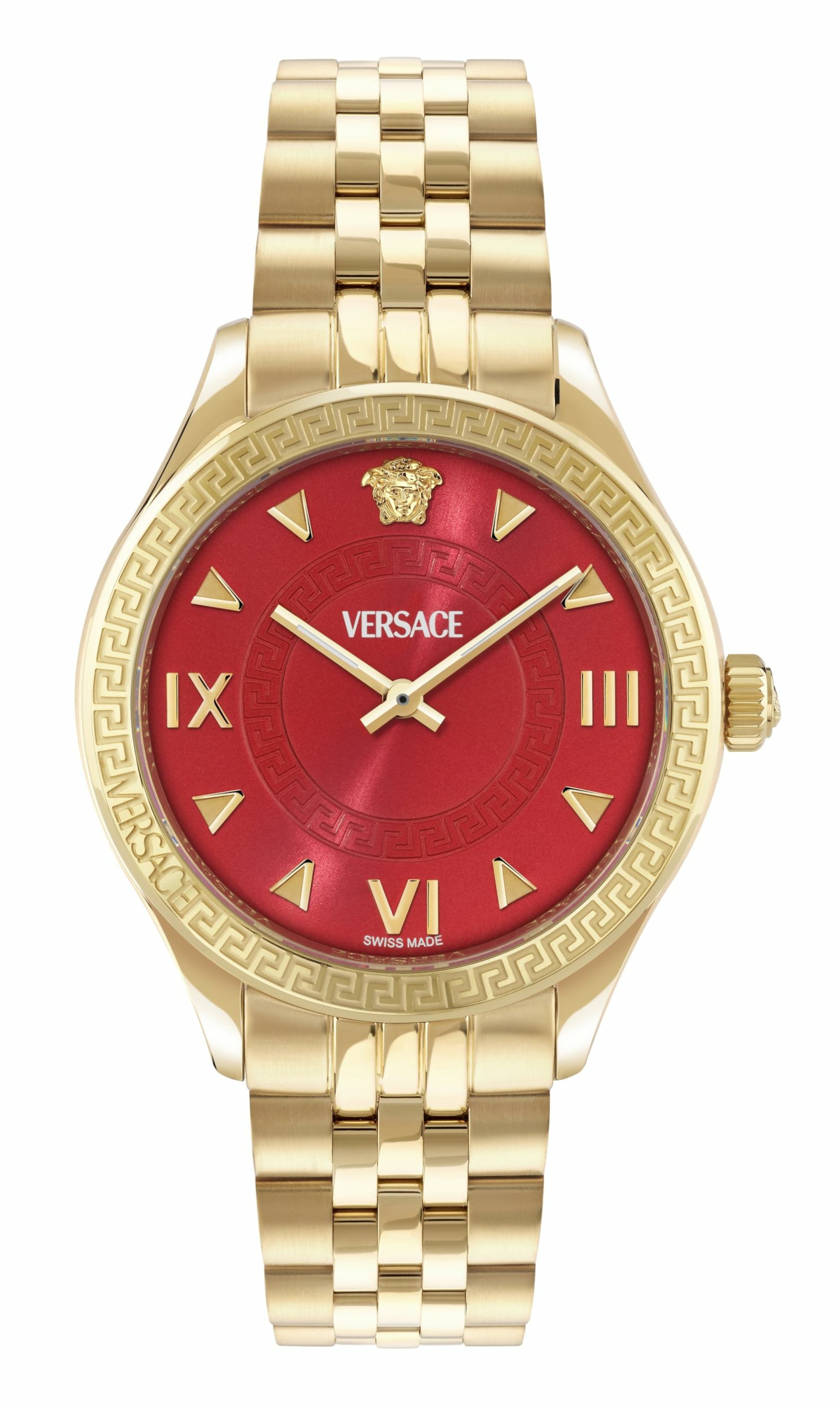 VERSACE Analog Watch in Gold / Fire red, Item view