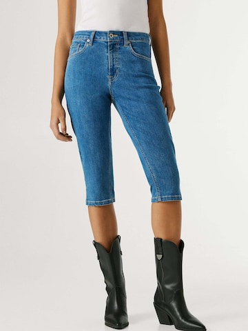 Pepe Jeans Slimfit Shorts in Blau: Vorderseite