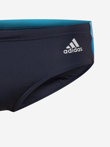 ADIDAS PERFORMANCE Athletic Swim Trunks 'Colorblock ' in Blue