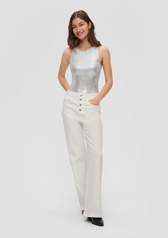 Wide leg Jeans 'Catie' di QS in beige