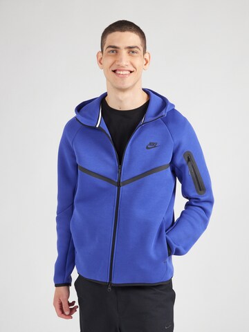 Nike Sportswear Ζακέτα φούτερ 'Tech Fleece' σε μπλε: μπροστά