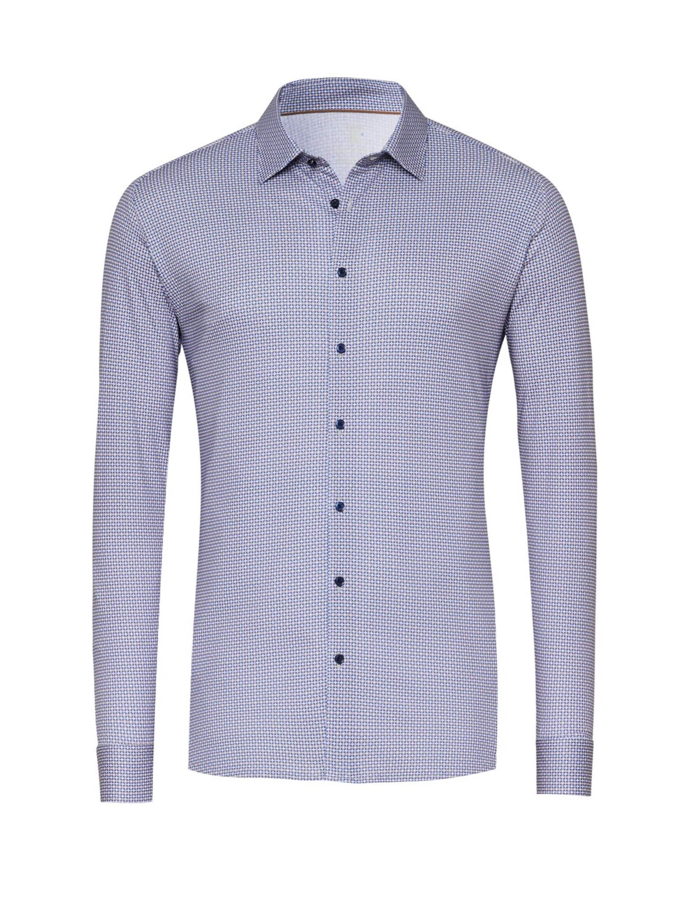 DESOTO Slim fit Overhemd in Lila: voorkant