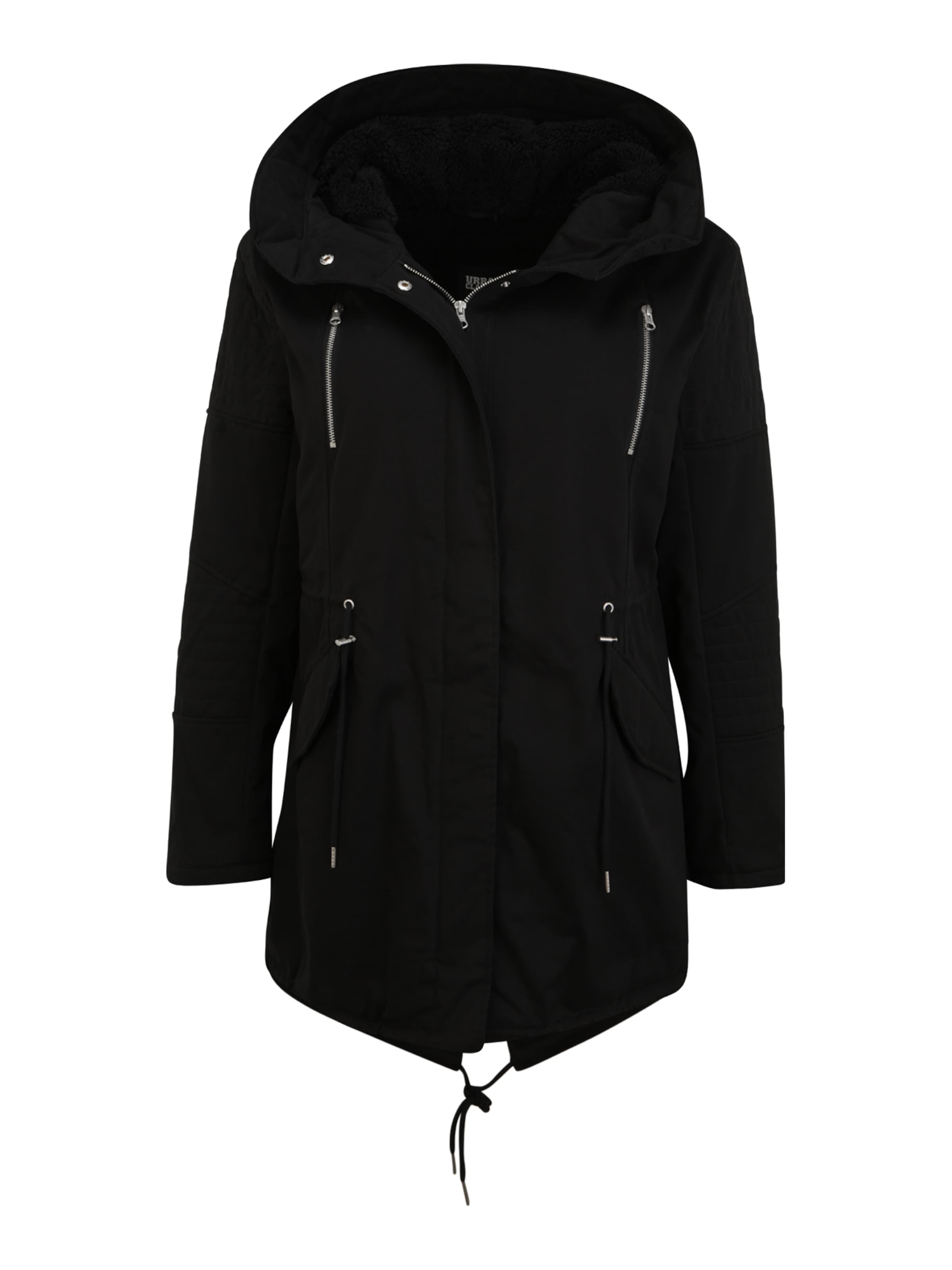 Parka di mezza stagione di Urban Classics in nero: frontale