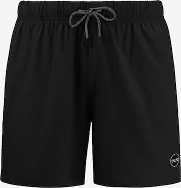 Shiwi Badeshorts ' MIKE' in Schwarz: predná strana