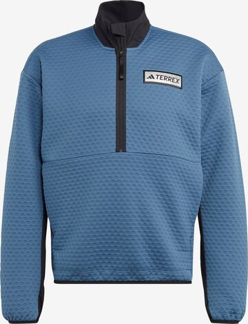 Pull-over de sport 'Utilitas' ADIDAS TERREX en bleu : devant