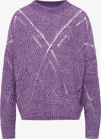 Usha - Pullover em roxo: frente