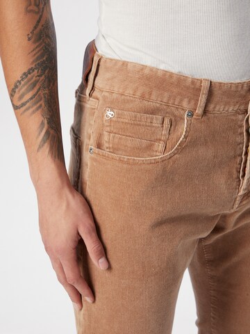 SCOTCH & SODA - Slimfit Calças 'Ralston' em castanho