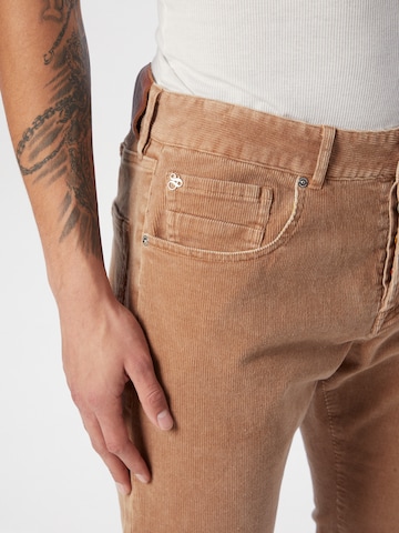 SCOTCH & SODA - Slimfit Calças 'Ralston' em castanho